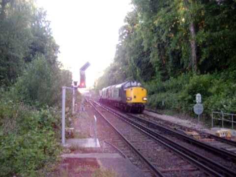 37069 & 37038 work 6M95 Dungeness - Willeseden Brent