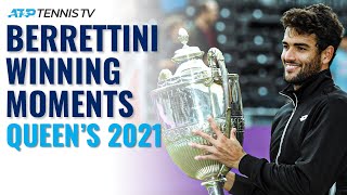 Matteo Berrettini Championship Point, Trophy Lift & Speech! | Queen's 2021 video