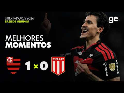 Gols e lances de Flamengo x Estudiantes