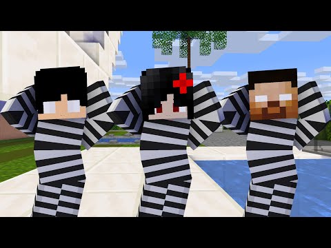 MONSTER SCHOOL : CHICKEN WING MEME PRISON FAMILY (HEROBRINE, SADAKO, HEEKO) - MINECRAFT ANIMATION