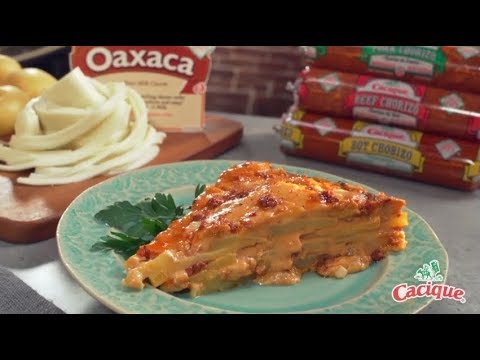 Chorizo Potatoes Au Gratin