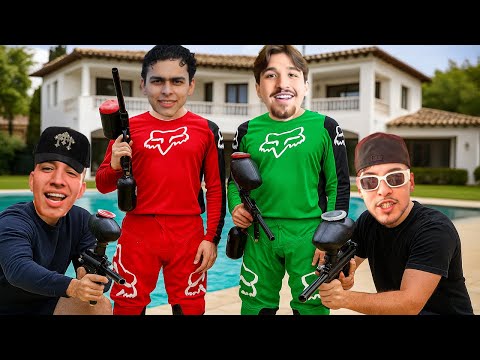 LONCHE y WILLITO JUGANDO PAINTBALL contra GRINGOS *representando mexico*