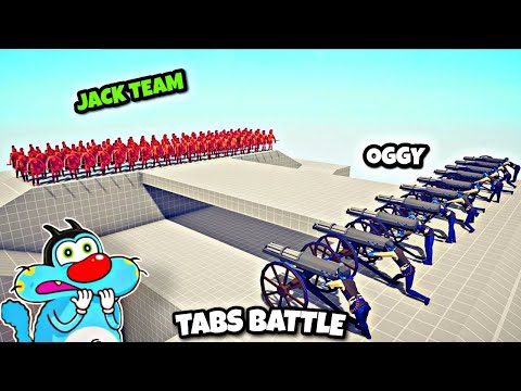 OGGY 10X GATLING GUNMAN VS JACK ALL UNIT - Totally Accurate Battle Simulator