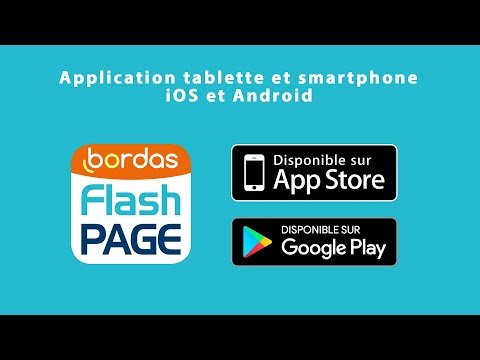 Application gratuite Bordas FlashPage (🔈 démonstration audio)