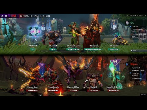 OG vs Nigma - Game 1 | Beyond Epic League | Full Game Replay