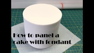 How to panel a cake with fondant