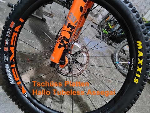 Cube 160 Actionteam 2021 Zweite Runde - 3Trails - Platten - Reifen werden gewechselt + Tubeless