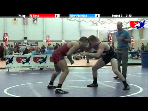 Rj Pena vs. Riley Prentice at 2013 ASICS University Nationals - FS