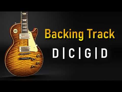 Rock Pop BACKING TRACK in D Mixolydian | 80 BPM | D C G D | Guitar Backing Track
