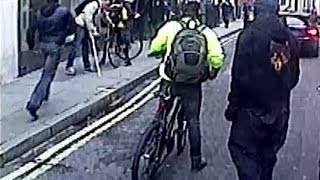 ROAD RAGE Cyclist SMASHES BMW Window Then Gets GRABBED By Onlookers