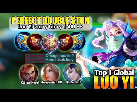 LUO YI PERFECT DOUBLE STUN ! LUO YI GAMEPLAY BEST BUILD TOP 1 GLOBAL 2022 - MOBILE LEGENDS