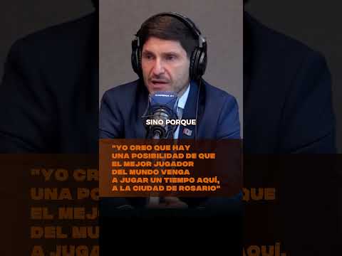 El gobernador de Santa Fe, Pullaro, ilusionó con la posibilidad de que Messi juegue en Rosario.