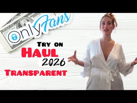 4K Try-On Haul | 4K Transparent cleaning  & Lingerie Chic Mesh Dress Try On haul