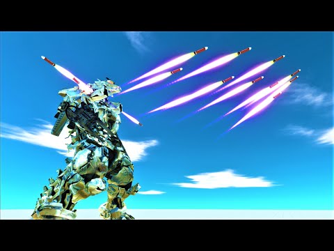 Kiryu mechagodzilla vs factions Animal revolt battle simulator