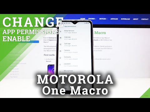 How to Enter App Permission in MOTOROLA One Macro – Control App Permits