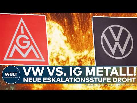 Video Thumbnail: VOLKSWAGEN VS. IG METALL: Kampf um Lohn, Arbeitsplatz und Standort-Erhalt spitzt sich zu