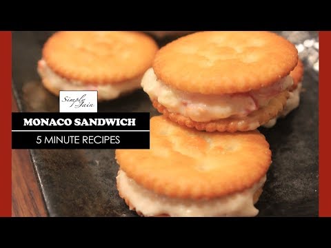 5 Minutes Monaco Sandwich | How To Make Biscuit Starter | Simply Jain