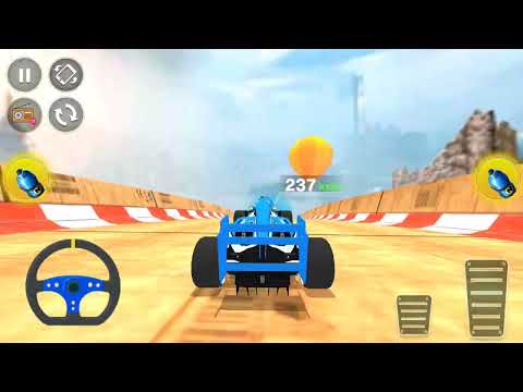 Formula Car Stunt - Trainer Truck Mode: Unlock New Formula Car - Blue Car Driving Simulator Gamepaly