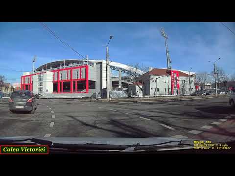 Arad: Aradul Nou - Piaţa Catedralei - Calea Victoriei - Calea Aurel Vlaicu (Jan. 21, 2021)