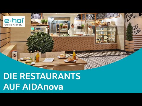 AIDAnova Restaurants und Bars - eine kulinarische Reise um die Welt