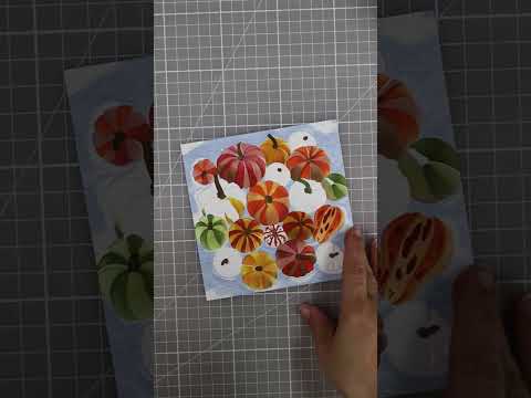 Easy  Embossed & Stencilled Pumpkin Patch Card