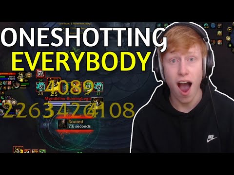 ONESHOTTING - 2600+ 2v2 Arena Windwalker Monk Shadowlands 9.1 PvP