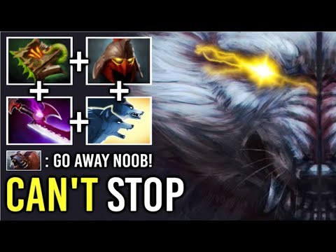 CAN'T STOP NEW IMBA Invisible Rat Army Lycan 80% Critical Necronomicon + Helm Crazy Push 7.21 Dota 2