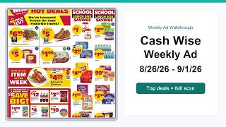 Cash Wise Weekly Ad (8/26/26 - 9/1/26) Top Deals