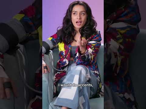 Shraddha Kapoor talk in French, British & an American accent Effortlessly #shraddhakapoor #ytshorts