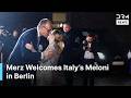 JUST IN Merz Welcomes Italy S Meloni In Berlin For High Stakes Final Ukraine Talks AC1G