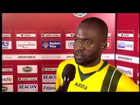 Interview Patrick N'Koyi na afloop van Fortuna Sittard - He