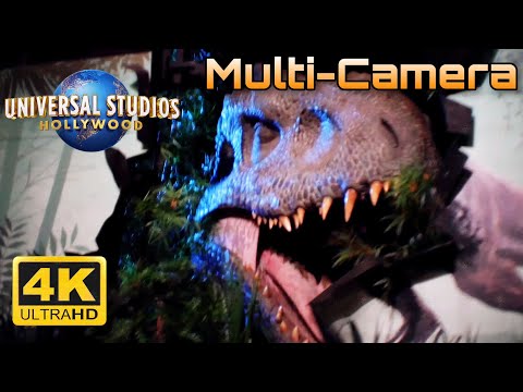 JURASSIC WORLD THE RIDE at NIGHT, Epic POV Full Ride | Universal Studios Hollywood