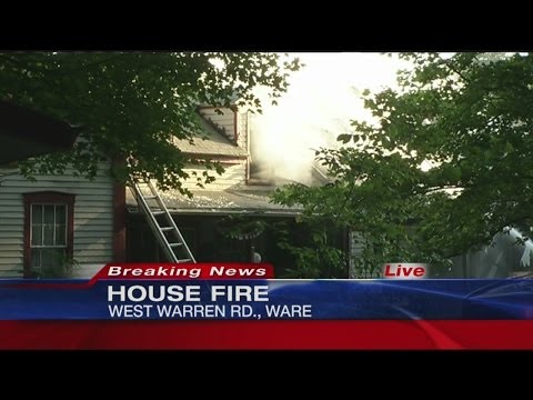 Early morning house fire in Ware