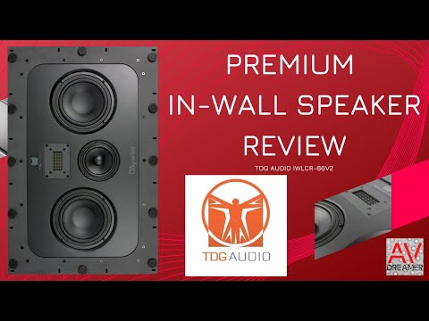 Home Theater & Audio TDG Audio IWLCR-66v2 In-wall Speaker Premium Home Theater and Audiophile