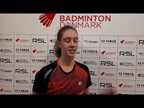 Line Christophersen overrasker og sikrer sig en plads i semifinalen ved DM 2018