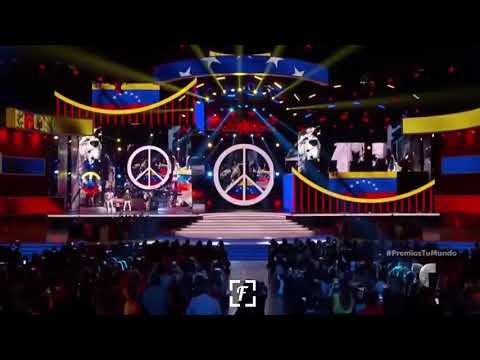 Olga Tañon, Nacho y Luis Enrique cantan a Venezuela Valiente...