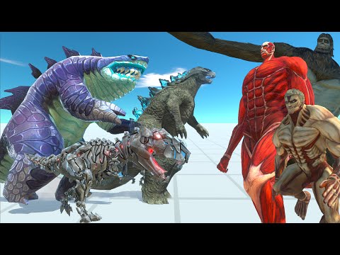 Kaiju Kingdom Godzilla 2014 vs. Titan Beast - The Ultimate Rivalry - Animal Revolt Battle Simulator