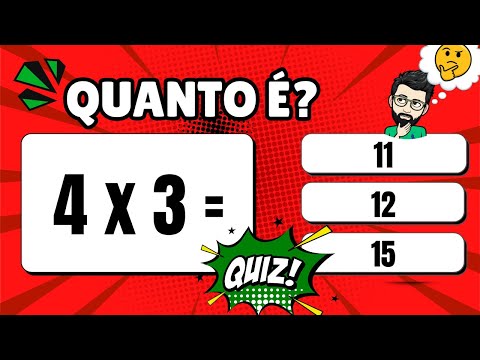 ⭐ QUIZ DA TABUADA: Só 1% vai conseguir acertar TUDO! Você consegue?