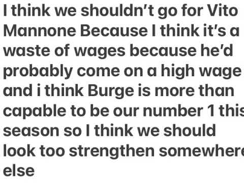 Sunderland linked with Vito Mannone 😱 😱😱