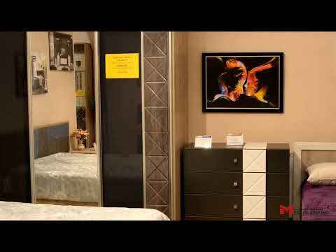 Набор мебели для спальни Монако КМК 0673 (графит/дуб полярный)