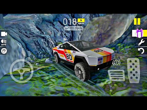 MegaSkin Cybertruck Car in Xtreme Driving Sim - Offroad & City Roads - Best Android Gameplay