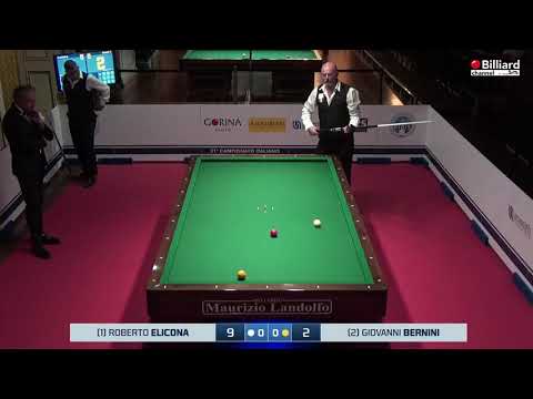 Elicona Roberto VS Bernini Giovanni - 21° Campionato Italiano Sanremo