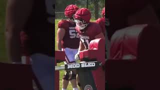 Oklahoma Sooners Football OL Gallop Sled Drill 🛡️ #cfb #football #nfl #coaching