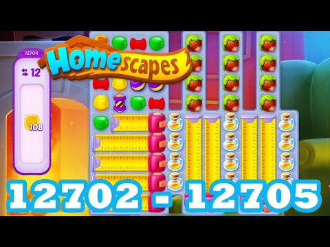 Homescapes Level 12702 - 12705 HD 3 - match puzzle Gameplay | android | IOS | 12703 | 12704