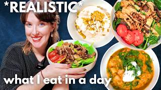 Realistic What I Eat in a Day on a High-Protein Vegan Diet