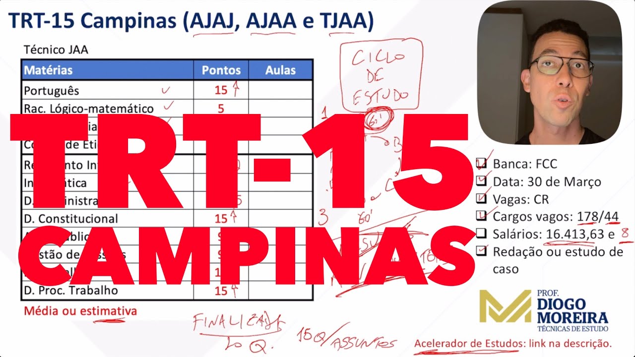 Concurso TRT-15: Análise do edital e dicas de estudo