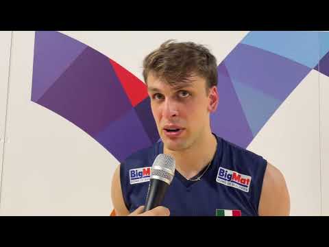 Torneo dei 2 Mari: l'azzurro Fabrizio Gironi al termine di Italia-Olanda 3-0