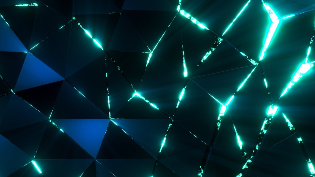 Geometric Bright Neon Triangular Background video | Footage | Screensaver