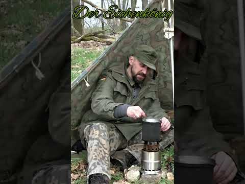 Neue Zeltbahn und Abendbrot im Wald, kleiner ruhiger Outdoor Trip