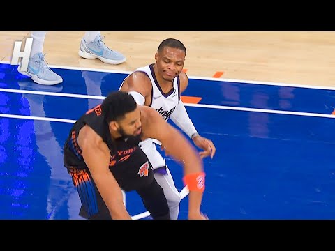 Russell Westbrook Puts the CLAMPS on Karl-Anthony Towns 🔒